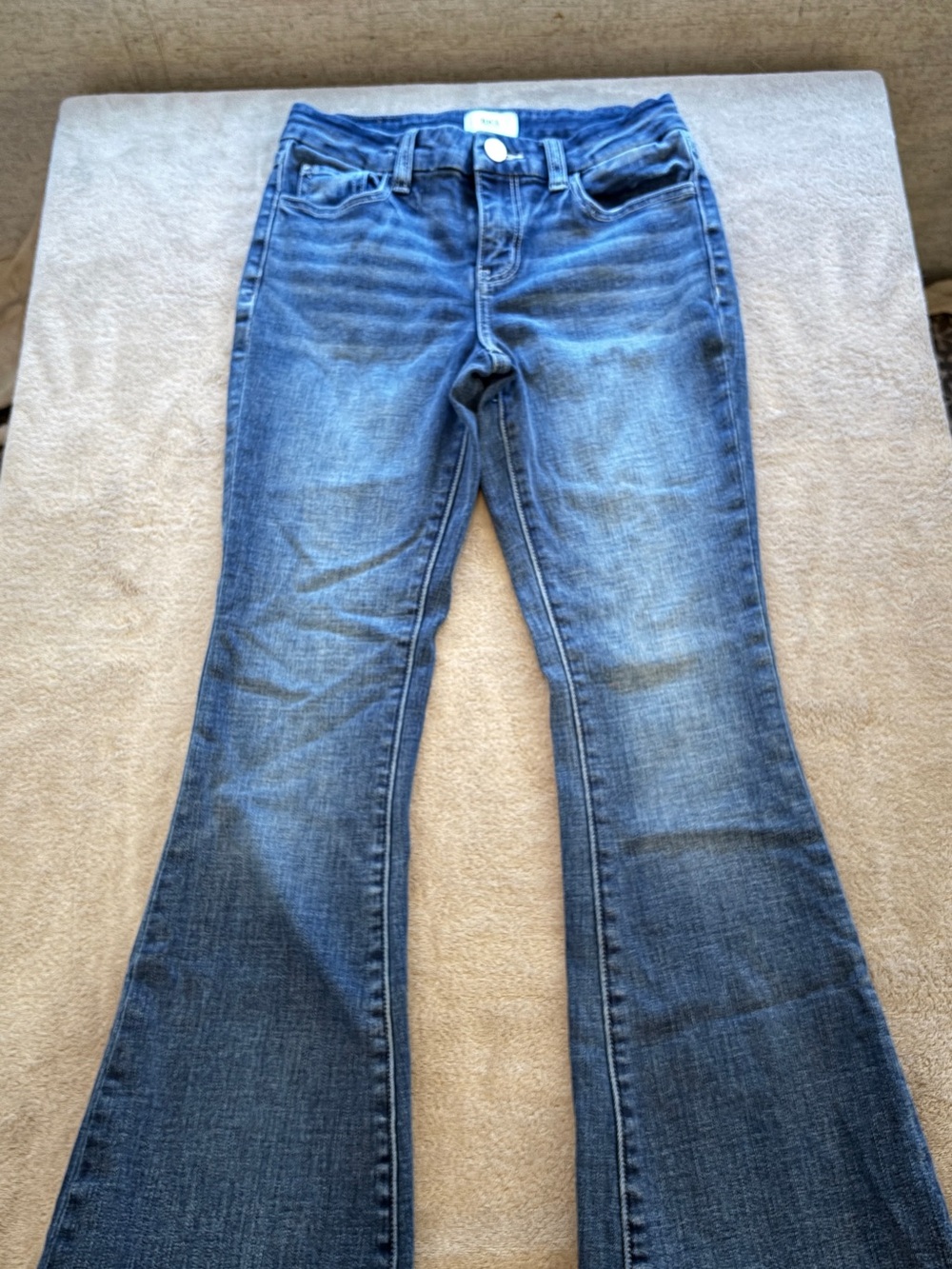 Buckle Girls/ Kids Medium Blue Flare Western Jeans